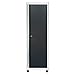 American Heritage AA3F241872-0222 Welded Steel Floor Cabinet in White/Charcoal, 72" Height x 24" Width x 18" Depth
