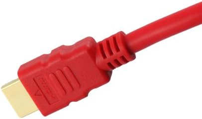 4 foot High Speed HDMI Cable, 28 AWG, Red, Tartan Cable brand
