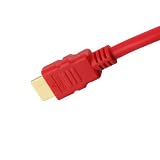 5 foot High Speed HDMI Cable, 28 AWG, Red, Tartan Cable brand