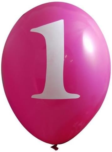 Wild at One Giraffe Party - 1st Birthday 12 Inch Latex Balloons x 6