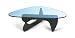Black Noguchi Table Style -Tempered Glass-