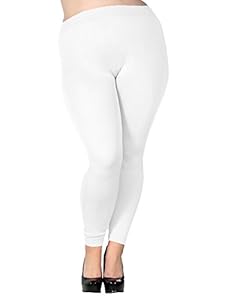 Women's Cotton Leggings with a Seasonal Multi Color Print, 3211_WHITE