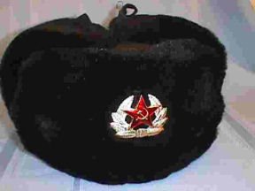Russian Ushanka military Hat black
