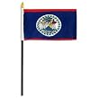 Belize Flag 4 x 6 inch