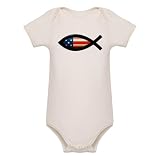 Artsmith, Inc. Organic Baby Bodysuit US Christian Fish Ichthys