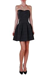 Strapless Fit-and-Flare Acrylic/Polyester Bandage Dress/Party Dress 