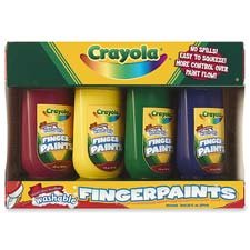 Washable Fingerpaints 4 Oz: 4 Colors