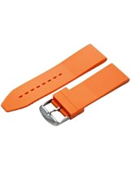 26mm Orange Rubber / Silicone Watch Band Strap with Built in Quick Release Pins for Divers! Stainless Steel Buckle Invicta - Fits All Watches!!!