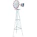 8ft Patriotic Decorative Windmill Red, White & Blue NEW