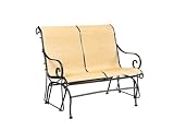 Woodard Terrace Wrought Iron Sling Patio Bench