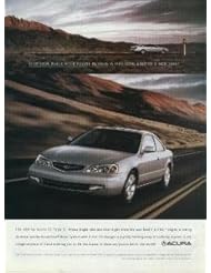 2002 ACURA 3.2 CL TYPE-S COUPE COLOR AD - "STOP. SIGN. BLACK ROCK DESERT, NEVADA..." - USA !!