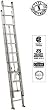 Louisville Commander AE3224 24-ft Extra Heavy Duty Aluminum 2-Section D-Rung Extension Ladder