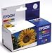 Epson T018 - Print cartridge - 1 x colour (cyan, magenta, yellow) - 300 pages