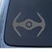 VADER'S TIE FIGHTER - Star Wars - Car, Truck, Notebook, Vinyl Decal Sticker #1134 | Vinyl Color: Silver
