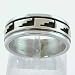 14kt Gold and Silver Rain Design Ring by Skeets size 6, #357