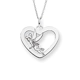 Sterling Silver Tinkerbell Pendant - Officially Licensed Disney Jewelry