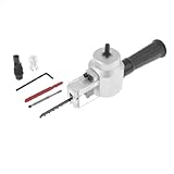 uxcell メタルプラスチックパワードリル　ソーカッターツール　打抜き切断工具メタルシート　ブラックシルバターン