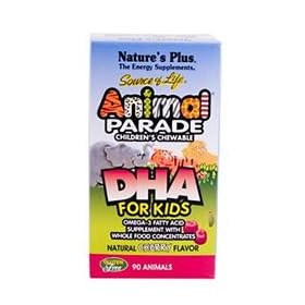 Natures Plus Animal Parade Childrens Chewable DHA 90 chewable tablets