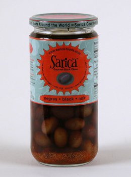 Sarica Black Picual Olives ( 25 oz. ) by Sarica Foods