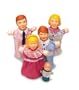 learning resources family puppets - caucasian