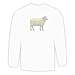 Long Sleeve T-shirt with wool, domestic, ewe, sheep, domesticated, female, livestock, tacka, animal
