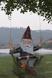 Garden Gnome on Leaf Swing - B000N4PQDE