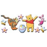 Mini Foam Decorations: Winnie the Pooh - 9 Pieces