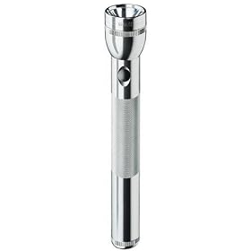MAGLITE S3D106 Heavy-Duty 3-D Cell Flashlight, Silver