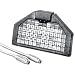 Small size alternative keyboards that plug directly into an IBM/Compatible or MAC computer. Membrane keys are less than 0.5" square and are closely spaced for easy access. The keyboard surface is very sensitive. Features mouse movement, adjustable keyboard response rate, key repeat rate and more. Two layouts- Qwerty and Frequency of Use (FOU). Most frequently used letters are placed toward the center of the keyboard. Qwerty- Similar to standard PC layout. IBM- MSDOS and Windows 3.1, with Microsoft mouse driver, PS/2 keyboard connector and 9-pin serial port. Measures approx 7.25"x4.5"x1" and weighs approx 1.2 lbs. Qwerty Keyboard. Mac- Mac SE or higher, 6.05 or higher, 1 MB RAM and ADB port. weighs approx 0.9lbs.