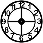 Giant 47.5 Inch Diameter Hand-crafted Tower Wall Clock (Arabic Numerals, Standard Cross)