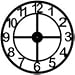 Giant 36 Inch Diameter Hand-crafted Tower Wall Clock (Arabic Numerals, Standard Cross...