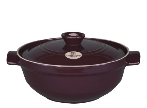 Emile Henry Flame-Top Ceramic 2-1/2-Quart Cassoulet Pot, Figue