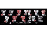 Atlanta Falcons 10 x 30 Uniform History Plaque