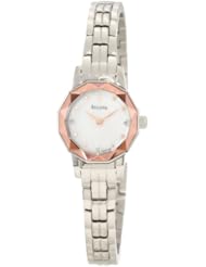 Bulova Womens 96P130 Diamond Faceted Watch