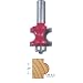 Freud 82-510 1/4-Inch Radius Half Round Router Bit with Bearing with 1/2-Inch Shank