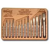 150th Anniversary Punch & Chisel Set w/ Hardwood Tray - 14-Pc
