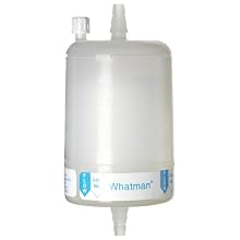 Whatman 6701-7510 Polycap 75 TF PTFE Membrane Capsule Filter with 1/2" SB Inlet and Outlet, 60 psi Maximum Pressure, 1.0 Micron
