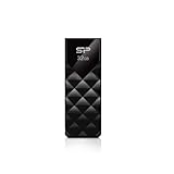 シリコンパワー USB2.0フラッシュメモリー U03 32GB ブラック スライド式 永久保証 SP032GBUF2U03V1K