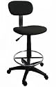 Office / Lab / Classroom Drafting Chair / Adjustable to 28.5" / 360 Footrest & Swivel / Pneumatic Lift / Black