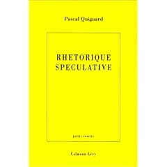 Rh�torique sp�culative