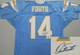 Dan Fouts San Diego Chargers NFL Hand Signed Authentic Blue Jersey