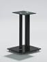 TechSol TSS40 - Paire de Supports Enceintes Satellites Noir Tr�s R�sistant Pour Haut-Parleurs - 46cm - Plateau en verre et des bases