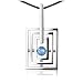Zoppini Dare to Love - Stainless Steel and Spinel Stone Pendant w/Lace