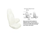 2 Front Synthetic Sheep Skin Seat Cover - White