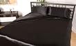 Liberator Black Silk Fascinator Flat Bedding Sheet