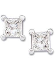 Pair 1/2 CT TW 14K White Gold Diamond Earring