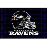 Baltimore Ravens Tufted Floor Rug - NFL Football Fan Shop Sports Team Merchandise by 