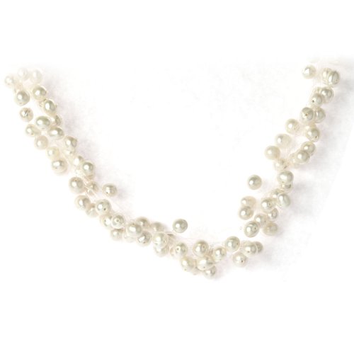 Oi! White Fresh Water Pearl Multi Strand Necklace
