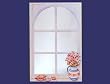 Mirror with Dasies & Shells in Faux Window