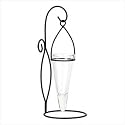 CONTEMPORARY TABLE TOP FLOWER VASE HANGING CENTERPIECE